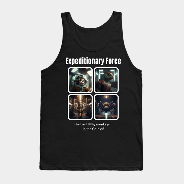 Filthy Monkeys - Expeditionary Force Tank Top by AI-datamancer